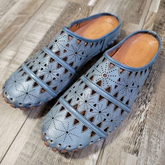 Spring Step Blue FUSALIDE Slip-On Shoes Size 39/8.5 - Picture 1 of 10